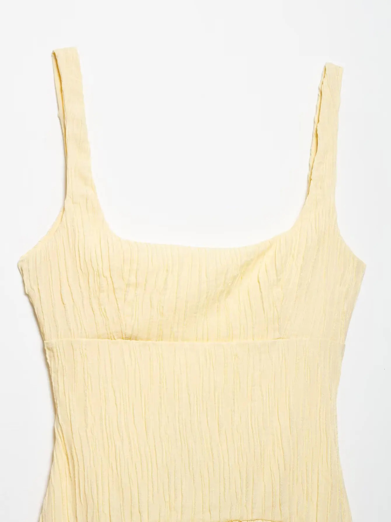 European and American style 2025 backless holiday waist hanging dress 250411