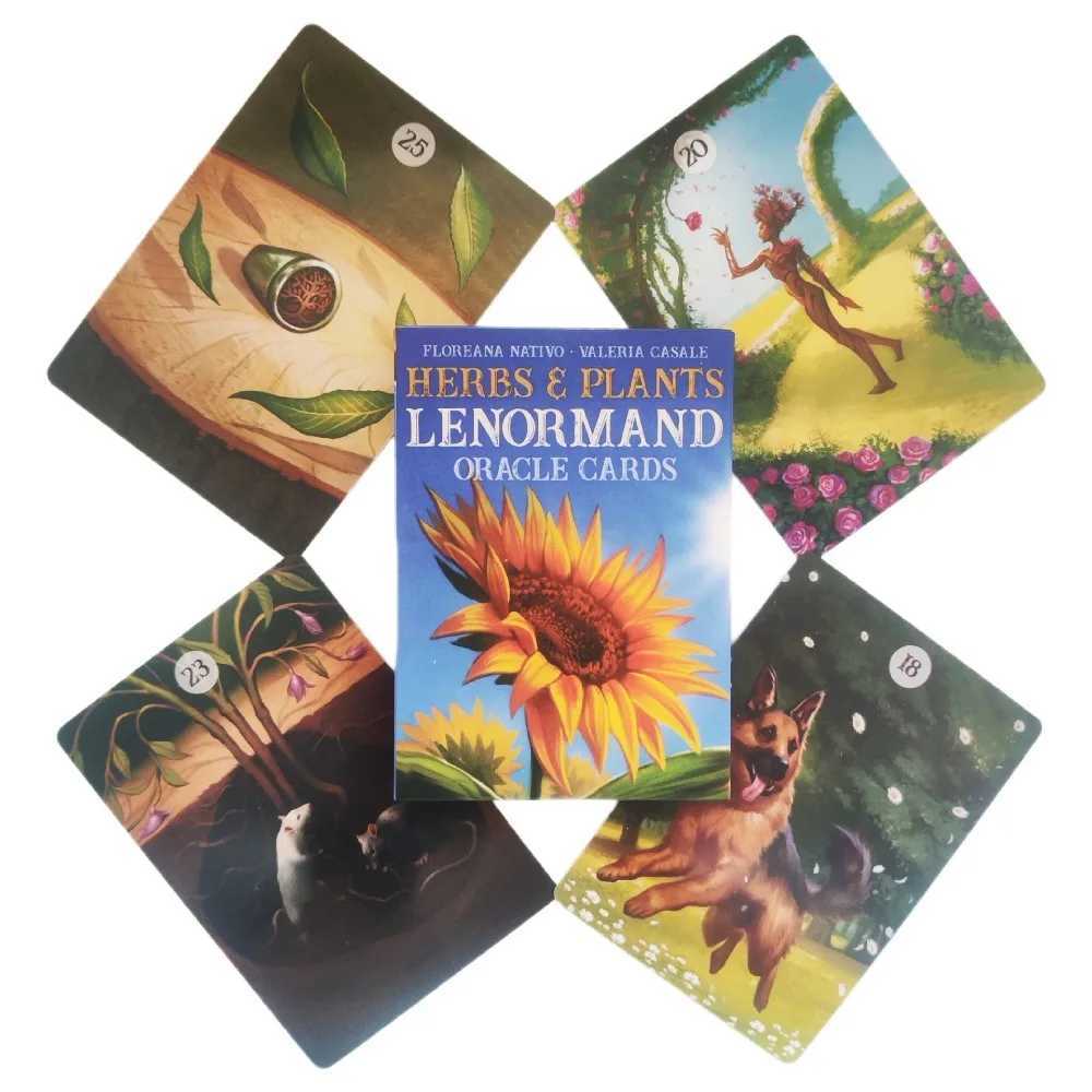 Herbs and Plants Lenormand Oracle Cards 36 Pcs Cards with Vivid Colors and Splendid Symbolism 10473cm C251114