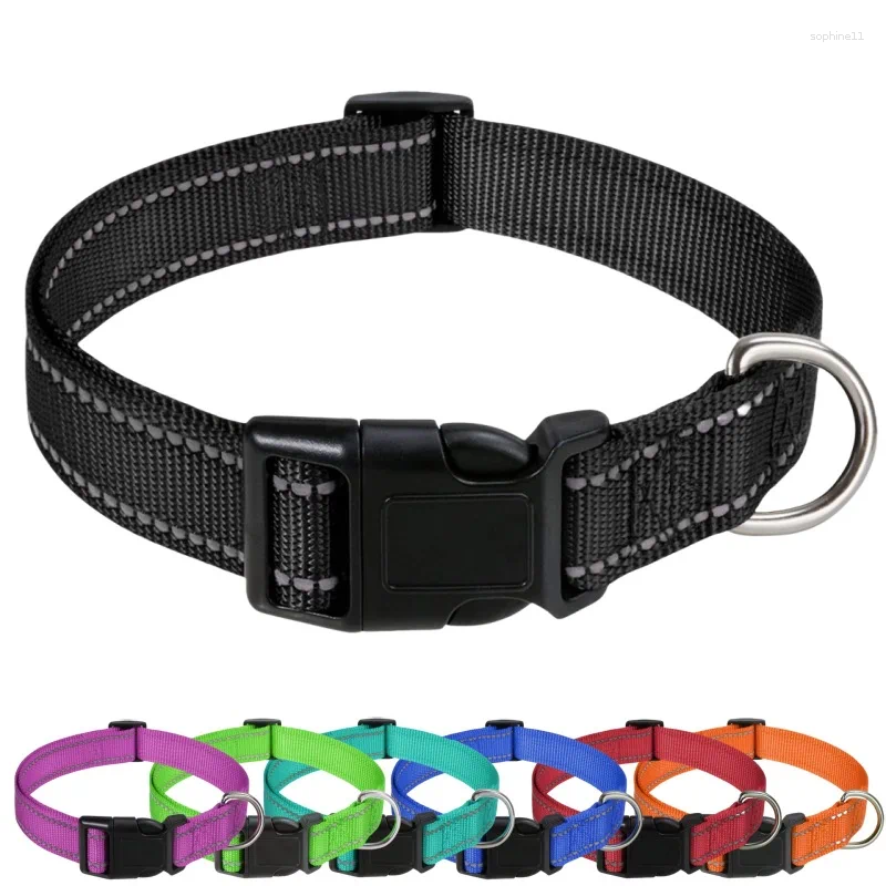 Update Selling Pet Nylon Reflective Dog Collar Adjustable Anti-Slip Leash