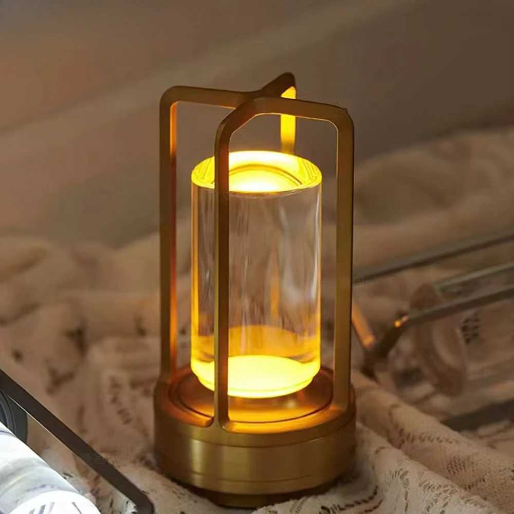 LED crystal table Plastic Rechargeable touch night lamp Bedroom Bedside table lamp Restaurant decorative lamp M251114