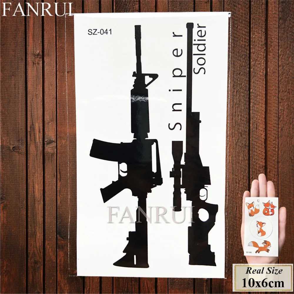 Fanrui sexy gun AK47 AK temporary tattoo male arm battlefield PUBG art weapon tattoo sticker female fake waterproof tattooXJ25414