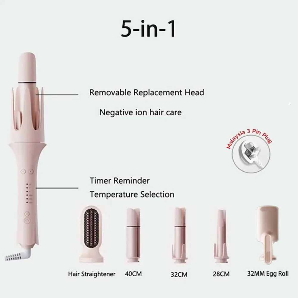 Ceramic Automatic Hair Curler Negative Ion 5-in-1 Egg Curler Anti-scald Automatic Curling Iron Hair Straightening Comb Hair CareT251114