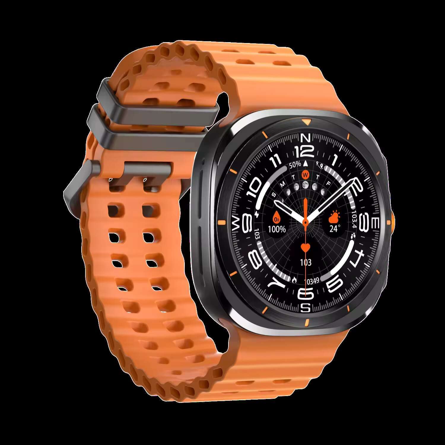 High quality and fashionable W7 smartwatch with super Amoled * 466 high-definition resolution, fitness tracker, sports bracelet watch