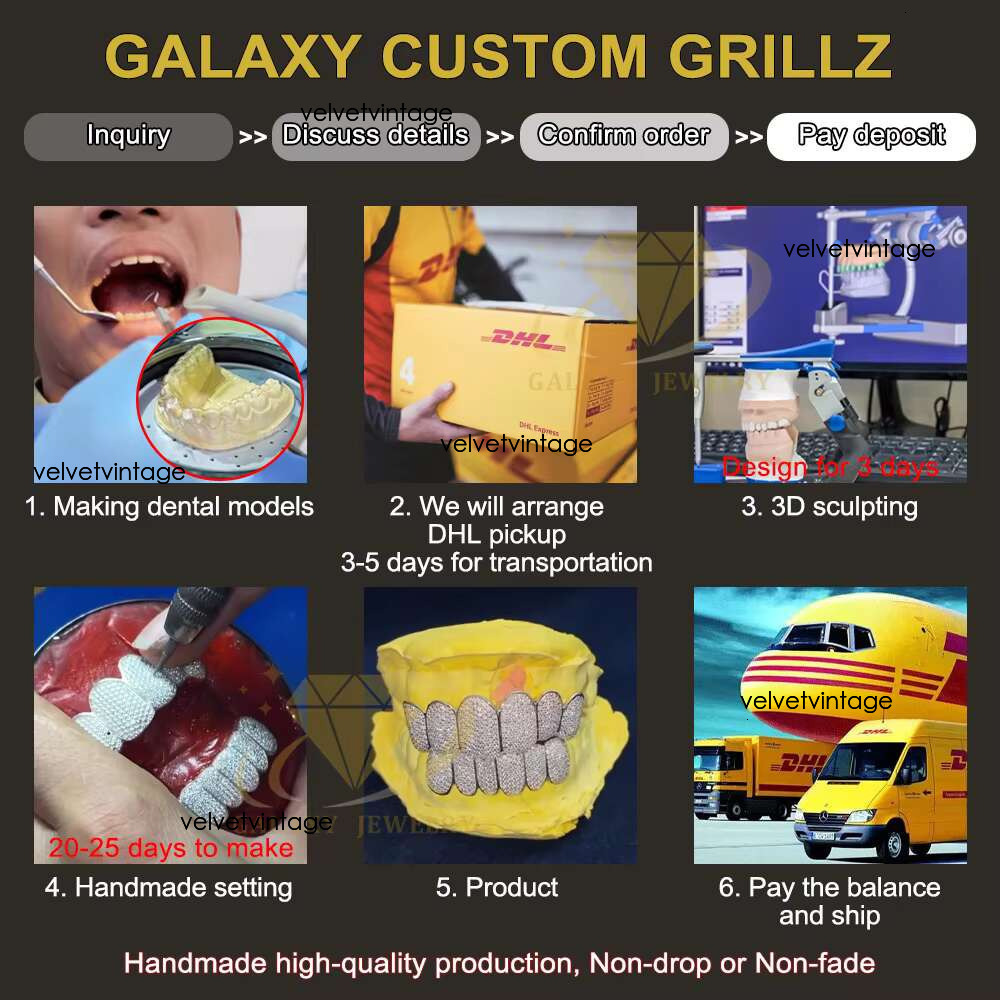 Perm cutting with honeycomb inlaid silver teeth Hiphop, chilled VVS silica grill for each tooth