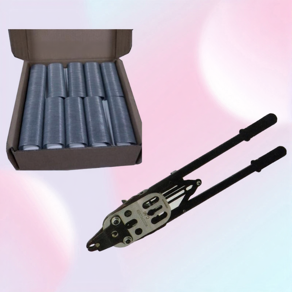 Pneumatic Tools C45 C50 Professional Manual Ring Plier Gabion Fixing C Nailer Stapler Nails For Cages Fence Connectonly Nails