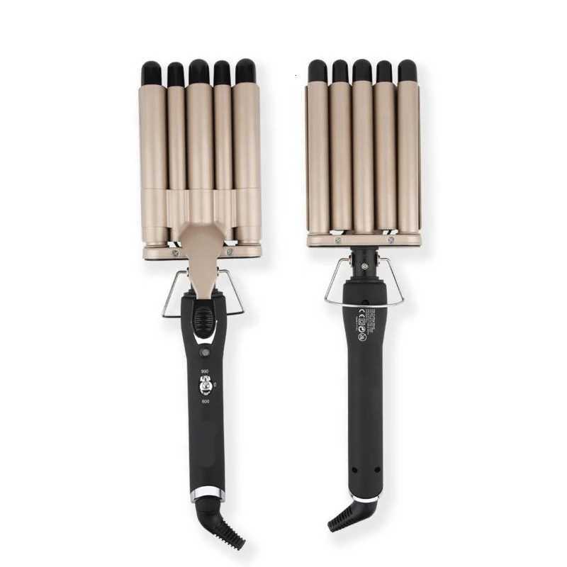 Dual Voltage 5 Barrel Ceramic Tourmaline Hair Curling Iron Portable Electric Ripple Big Wave Hair Curler For Household UseT251114