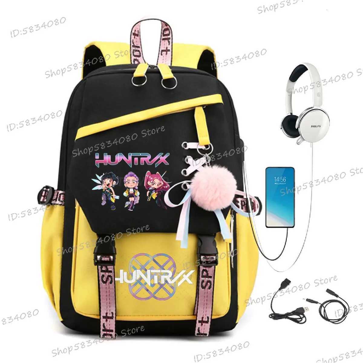 Youth School Backpacks Hot Movie Print Backpack Shouder for Women 2025 Movie Fans Cartoon USB Charging Laptop Travel BagpacksW251113