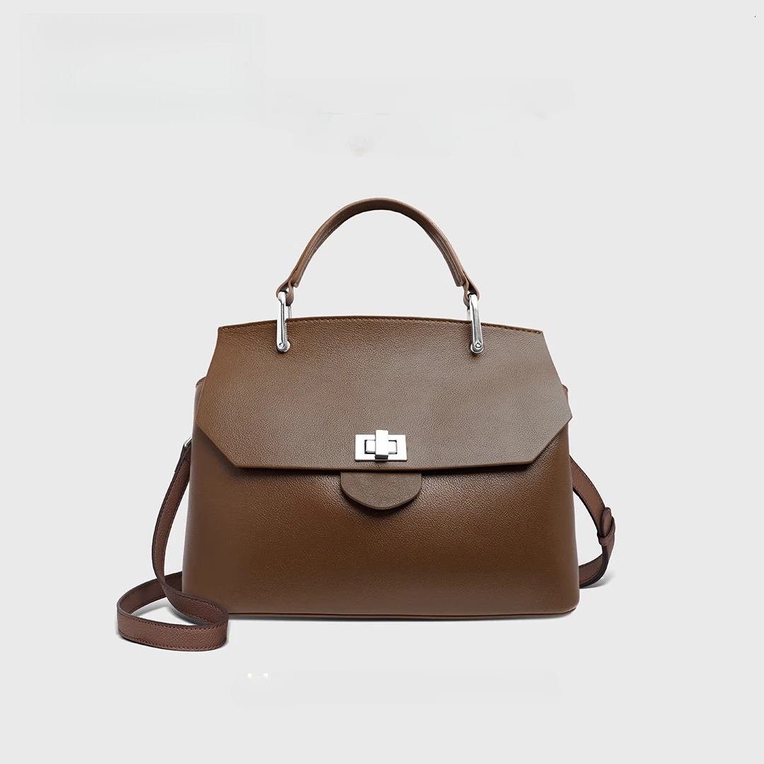 Designer bag handbag women's new tote shoulder cross armpit bag beige plant tanned cowhide fashionable trend