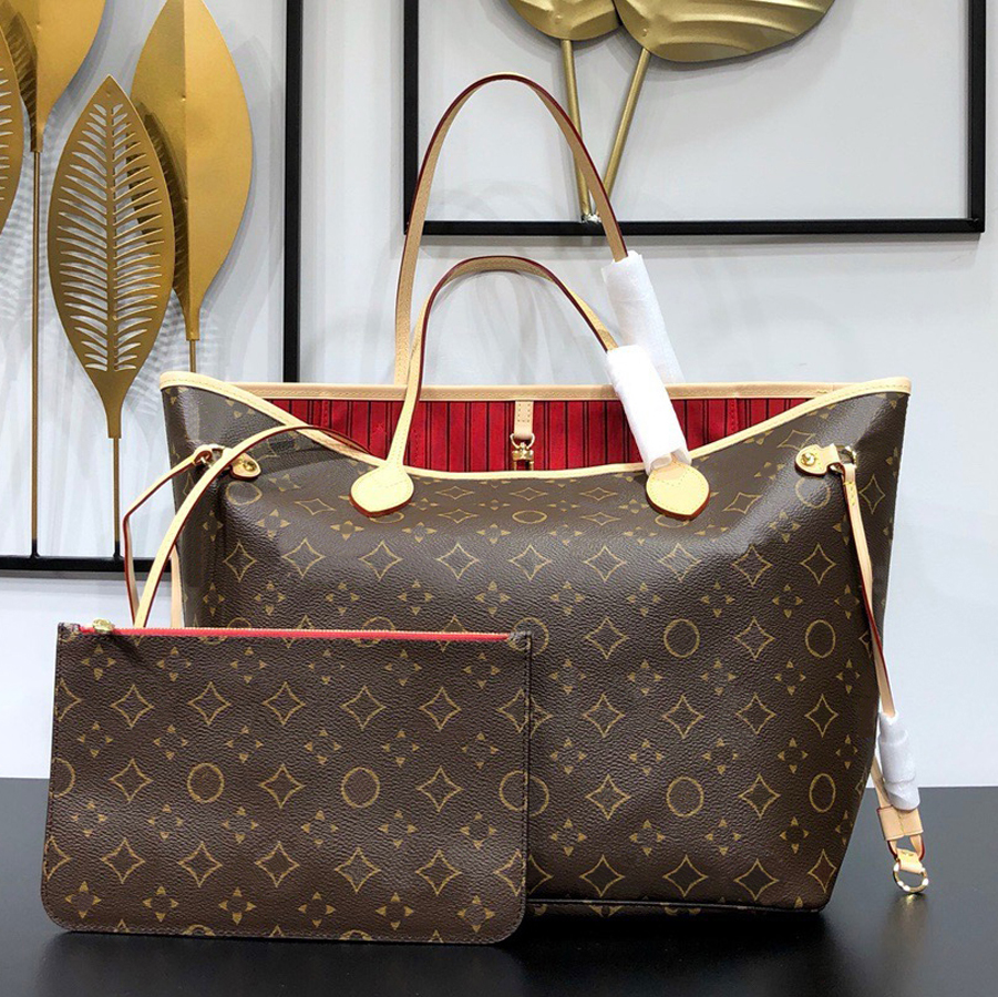 Classic Bag High Quality Women Leather Designer Ladies Clutch The Tote Bags Vintage Shoulder Wallet