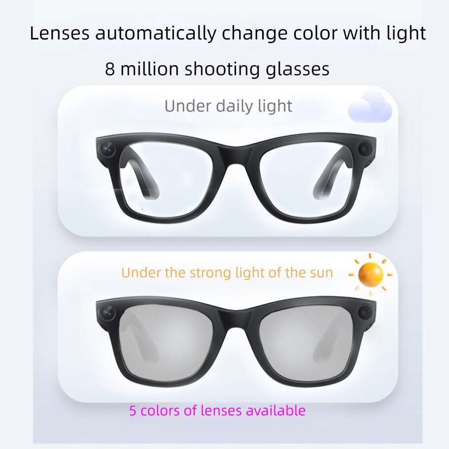 Well-known brand designer Sunglasses cross-border shooting WIFI transmission sports camera recording HD anti-shake dialogue translation glasses