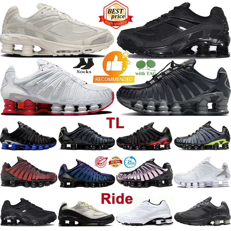 Designer sneakers Ride TL Sports Shoes Running Shoes Triple Red Black Metallic Hematite White Metallic Silver Light Bone Supreme Black Classic Travel Sport eur 39-47