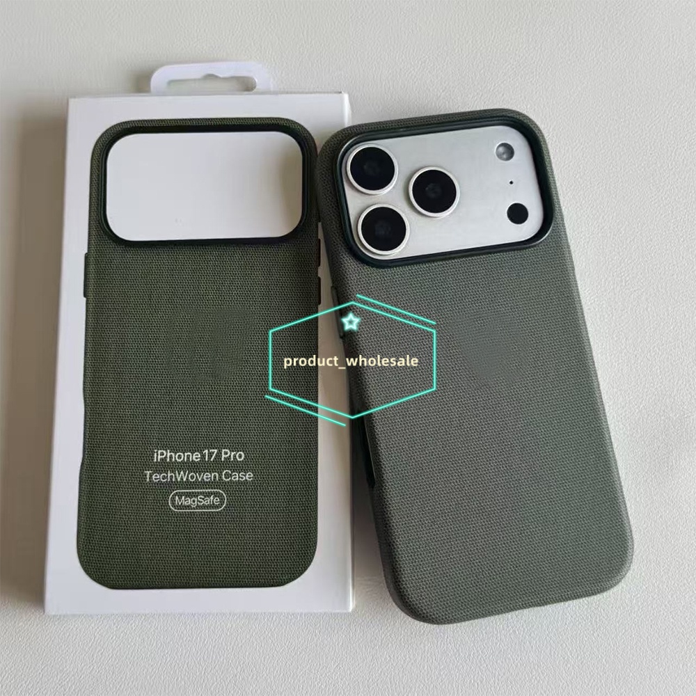 iPhone 17 17Pro Max Offical Magsafe TechWoven magnetic Phone Case For iPhone 17 Pro Max 17pro 17 Air Cases Wireless Charging Back Cover Tech Woven With Retail Box