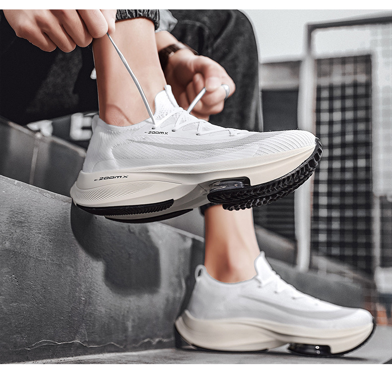Free shipping large size marathon running shoes mesh breathable fashion low-top air cushion shoes casual shoes 2025s hot