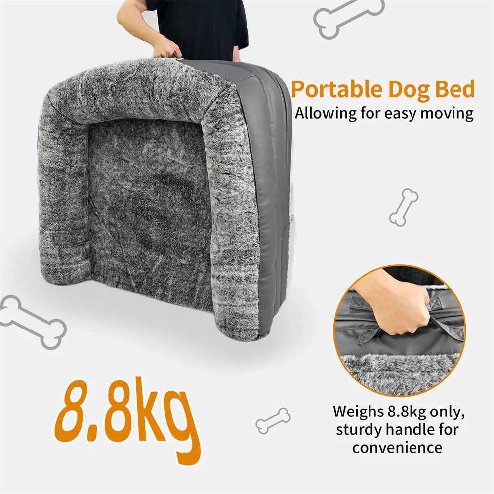 Foldable adult dog bed 2-in-1 quiet large dog bed washable waterproof dog bed sofa bed plush cover large lounge X250412