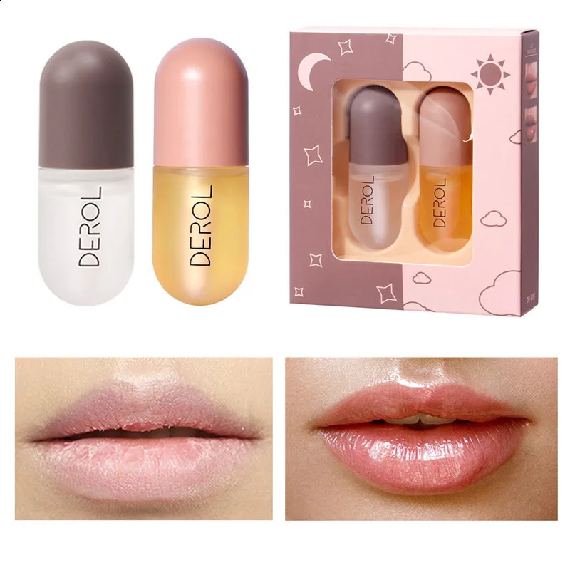 Day and night instant volume lip plumpness oil longlasting nourishment repair reduces fine line care sexy beauty cosmetics 250403