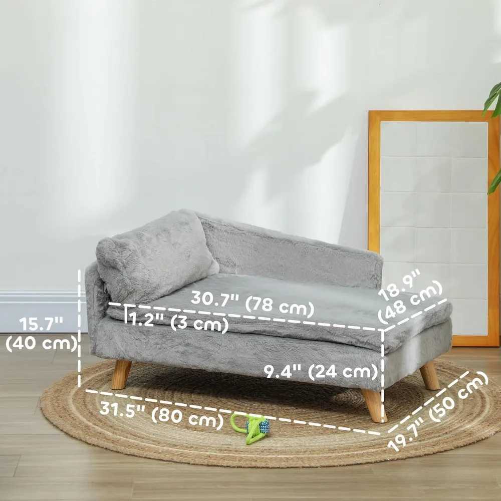 Dog sofa bed elevator pet sofa with foam pad soft removable and washable cover with anti-skid foot pad cat sofa X250412