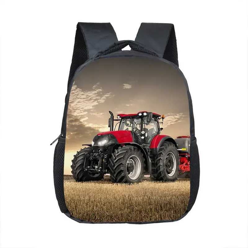 Playful Play with Farm Tractor Backpack Kindergarten Schoolbag baby Toddler Book Bags GiftW251113