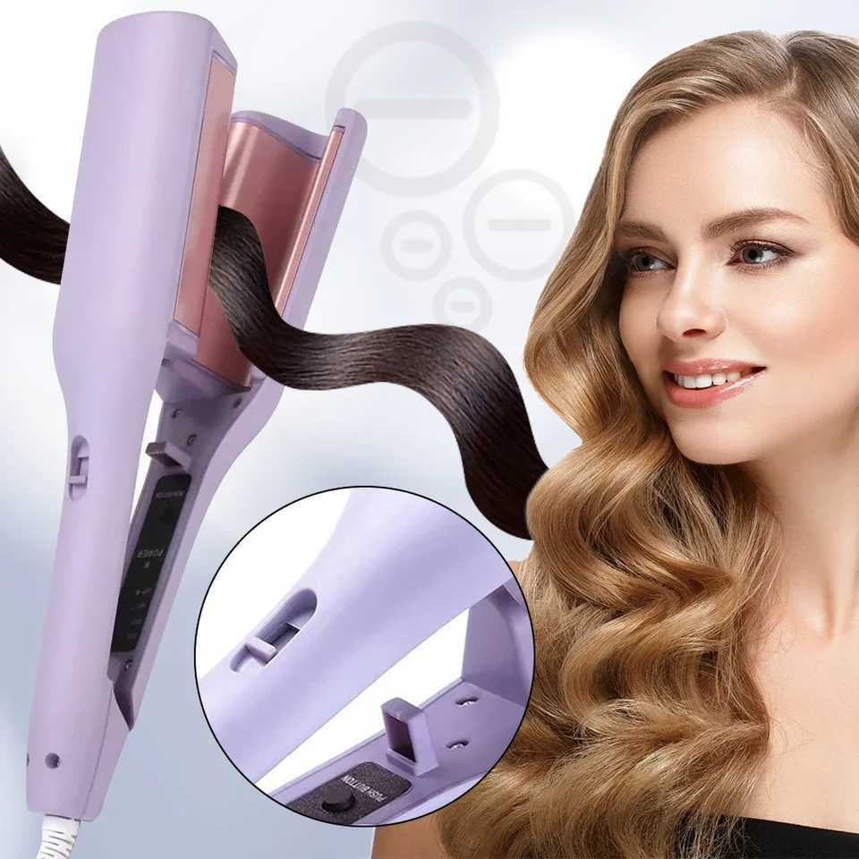 Portable 32mm electric curling iron automatic rotating lamb automatic curling comb long-lasting wave styling salon toolT251114