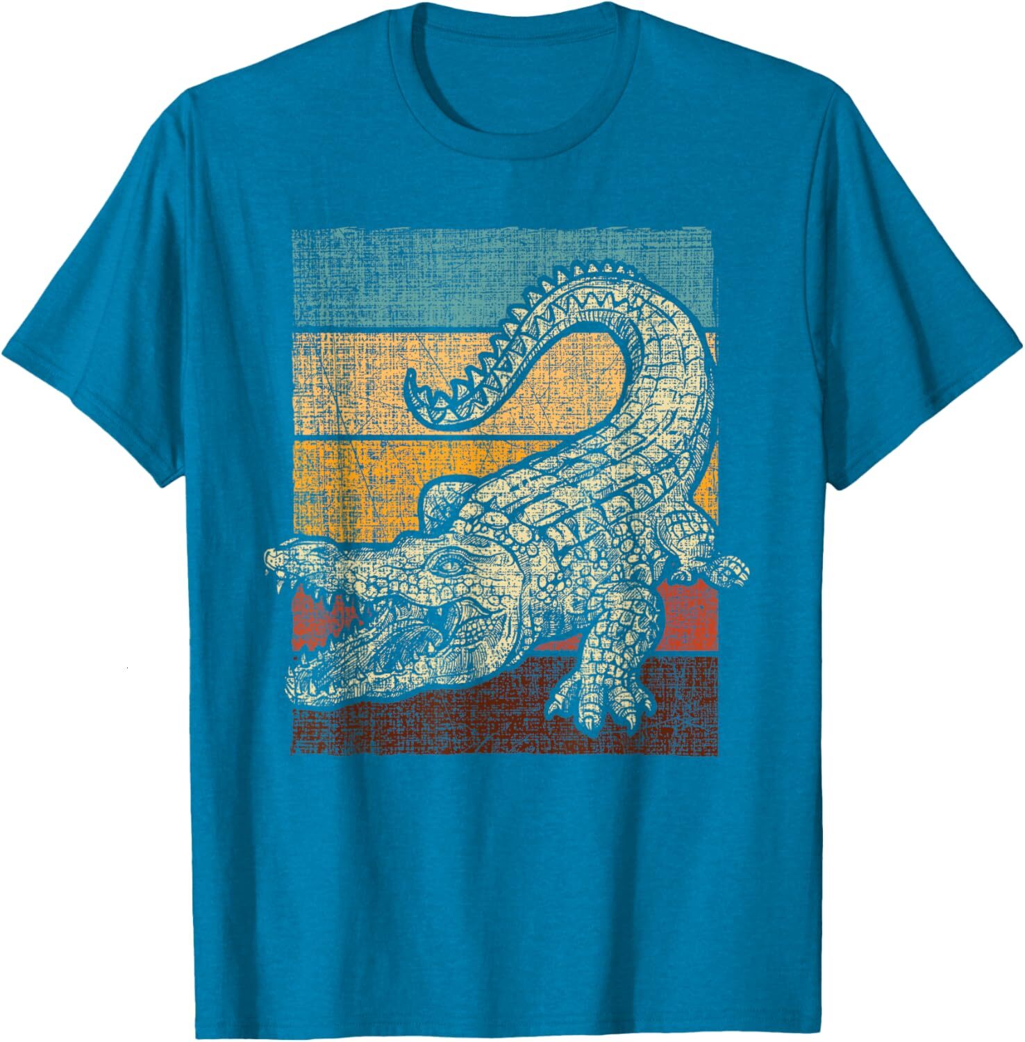 T shirt for Mens Retro Vintage Alligator Gator Crocodile Zoo Animal Lover Graphic Tee Casual Tops Clothes Short sleeve