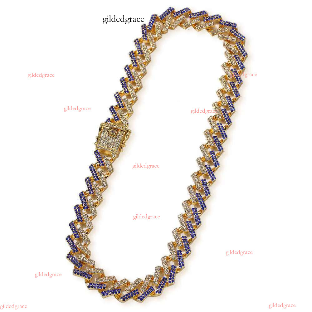 designer chain necklace hip hop jewelry wide 2rows k chains vvs moissanite white gold plated sterg sier cuban bracelets N33