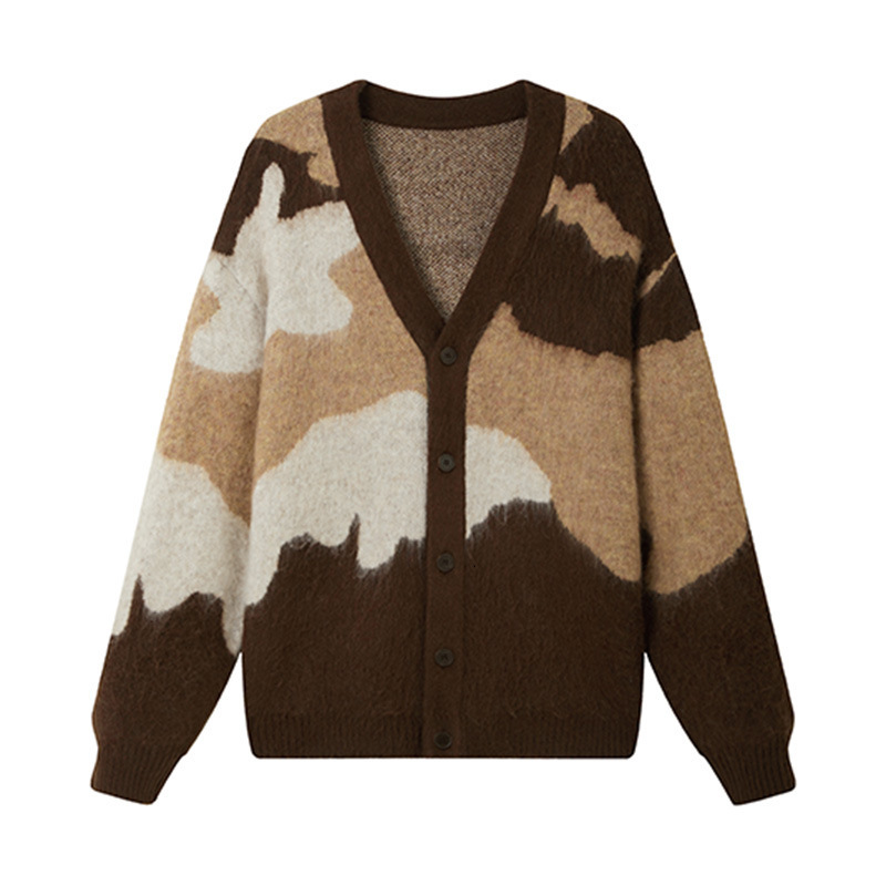 DA Mens Clothing XJ2605 Mens Thickened Autumn Winter Cardigan Sweater 241024