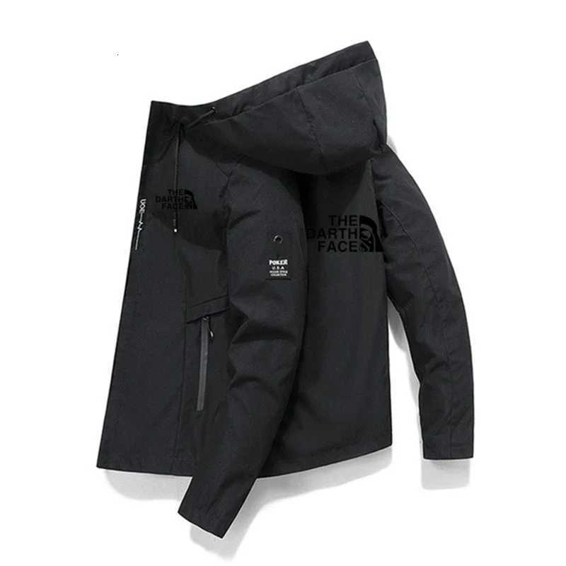 new in jackets men Spring hooded for Men Solid Color Casual Mens Thin Coats Clothing Outerwears Fashion Outdoor FaceT251114