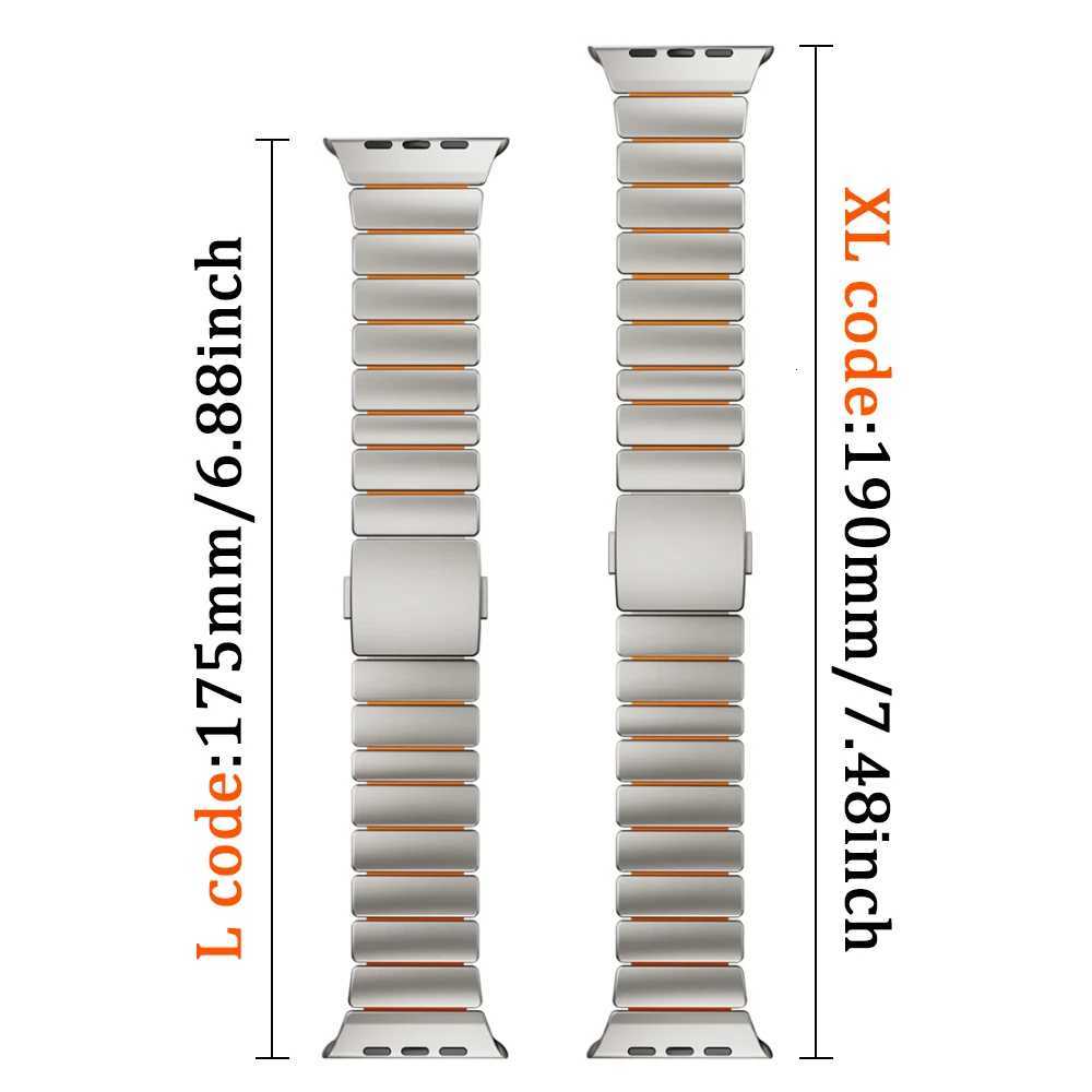Titanium Fluoroelaster Rubber Band for Watch tra 3 2 49mm Series 11 10 46mm Strap for Iwatch 9 8 7 6 5 SE 3 44mm 45mm X251114 - view 5