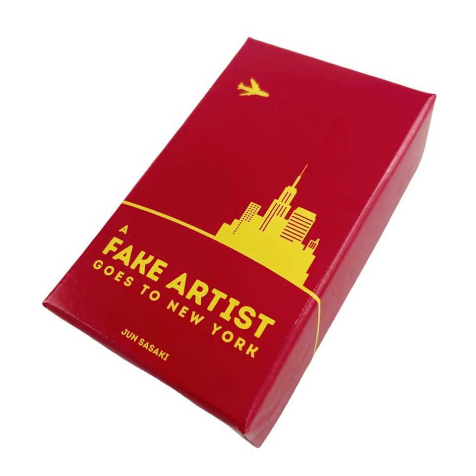 1 Box Fun Games A Fake Artist Goes To New York Board Game Startups Strategy MOON ADVENTURE Maskmen Scout Card Game C251114