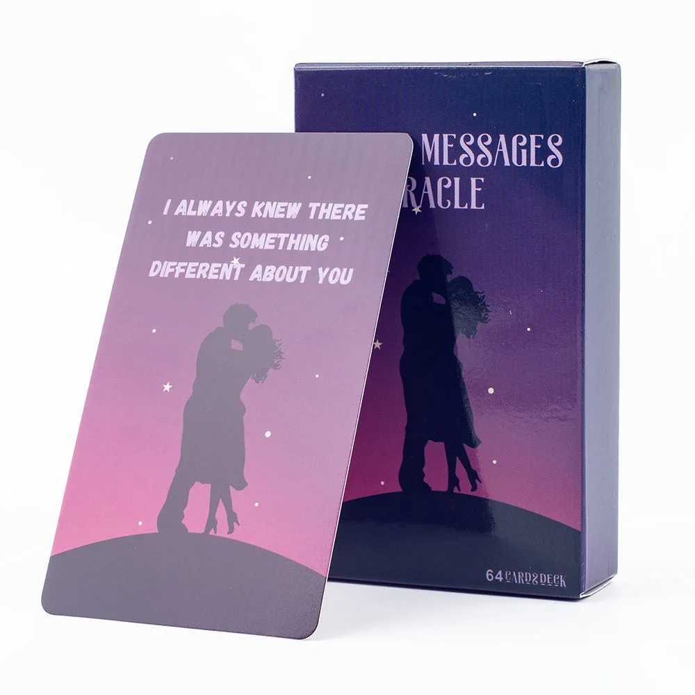 Hot Sale Lovers Oracle 64-Card Deck English Divination Cards for Love Guidance Relationship Visions Compact 103x6cm Board C251114