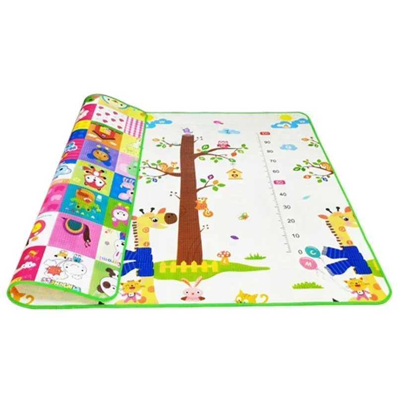 Large size thick baby crawling game mat EPE environmentally friendly folding carpet game mat childrens safety mat childrens carpet game mat S25414