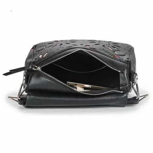 European American Spanish original single backpack light luxury fAshionable hollow flower large capacity backpackW251113