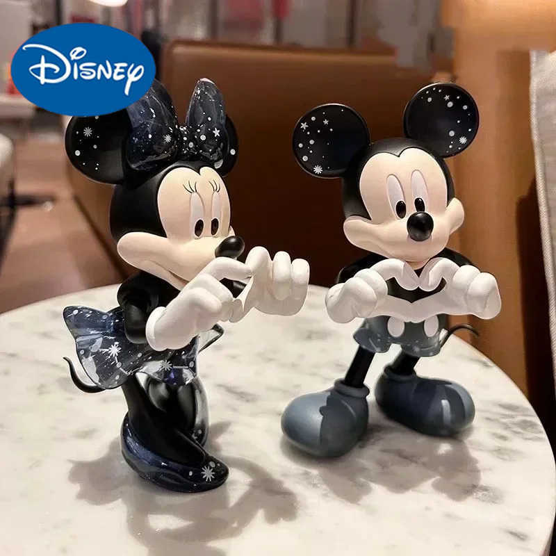 15cm Disney Mickey Mouse and Minnie Mouse cartoon tidal set decoration handmade doll decoration girl toy birthday gift Y2504014
