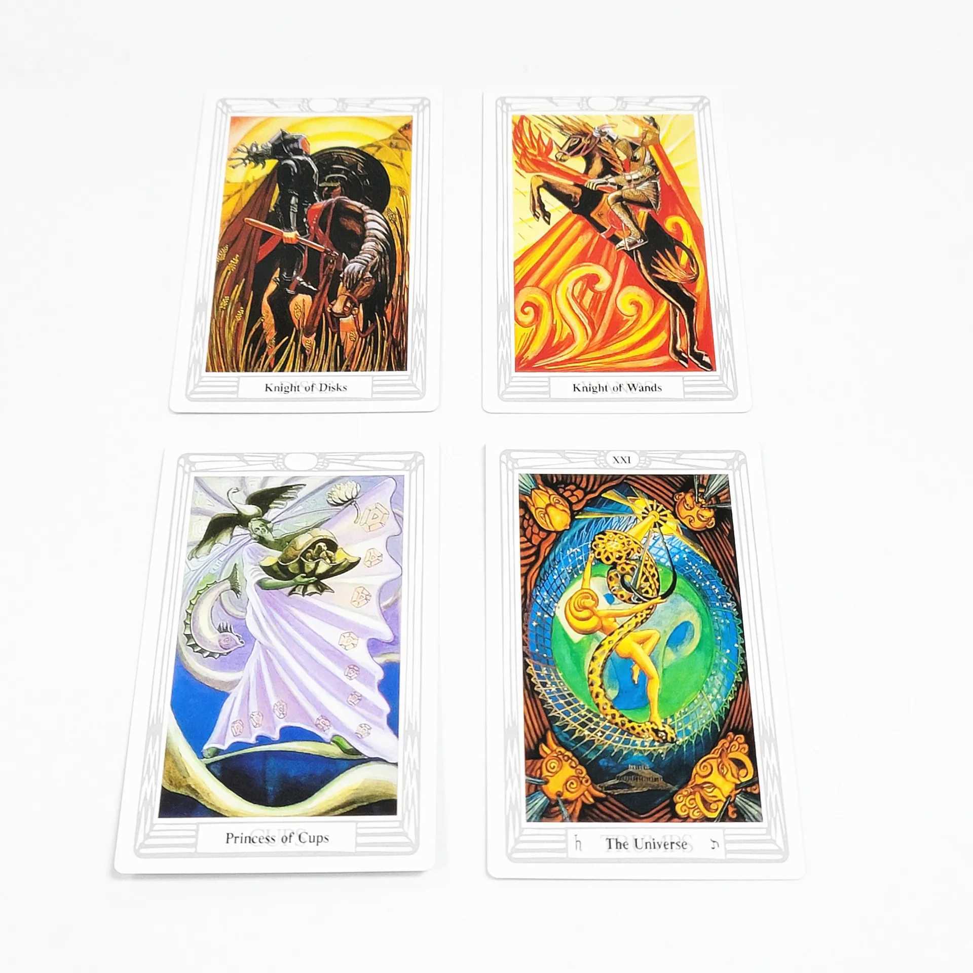 12x7cm Standard size 78Pcs Alester crowley thoth Tarot deck Cards Board Deck Games Cards For Party Game with paper manual C251114