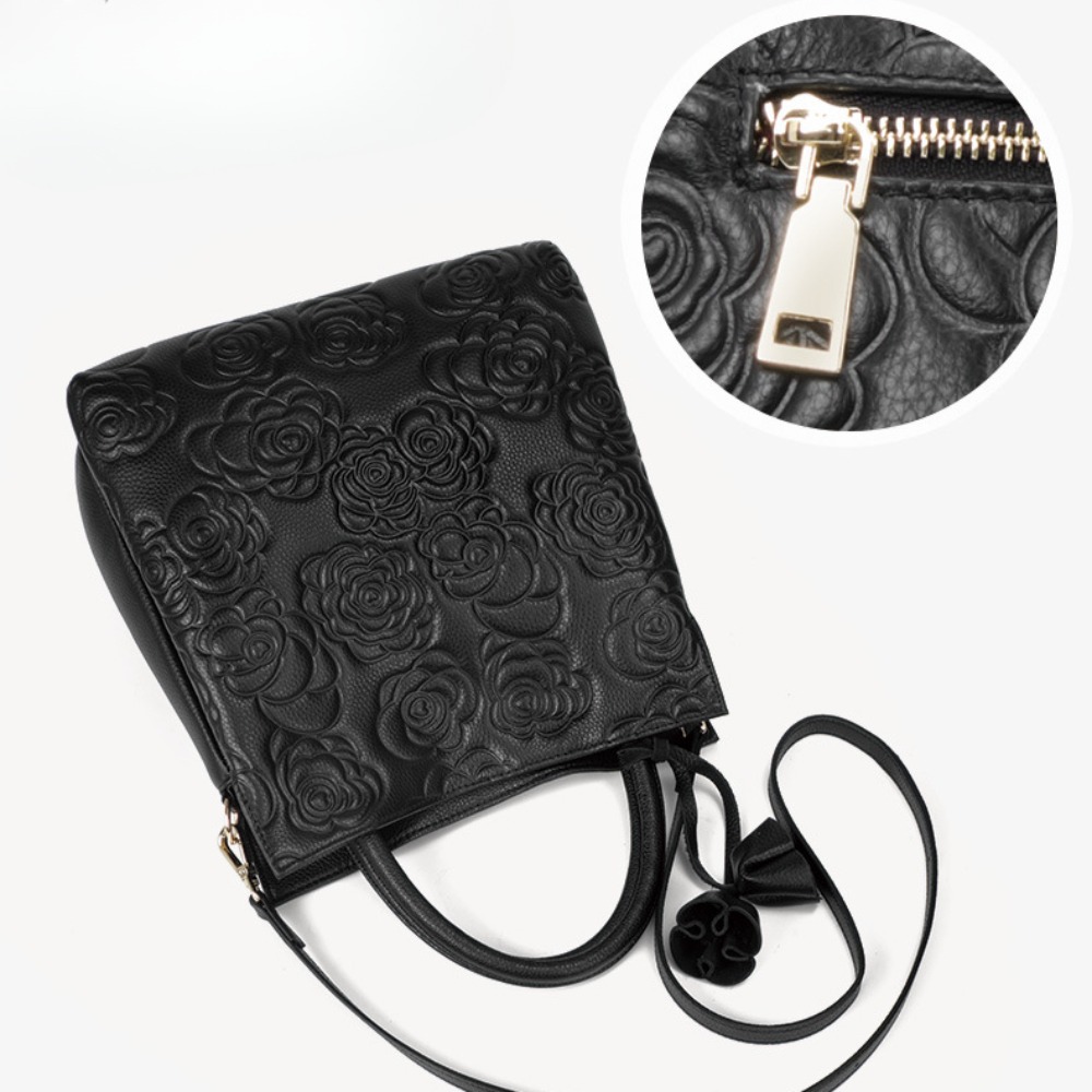 Luxury Bags Designer Bags Women's Fashion Camellia Handbag - Large Capacity Retro Business Shoulder Bag Sophisticated Camellia Embroidered Purse: