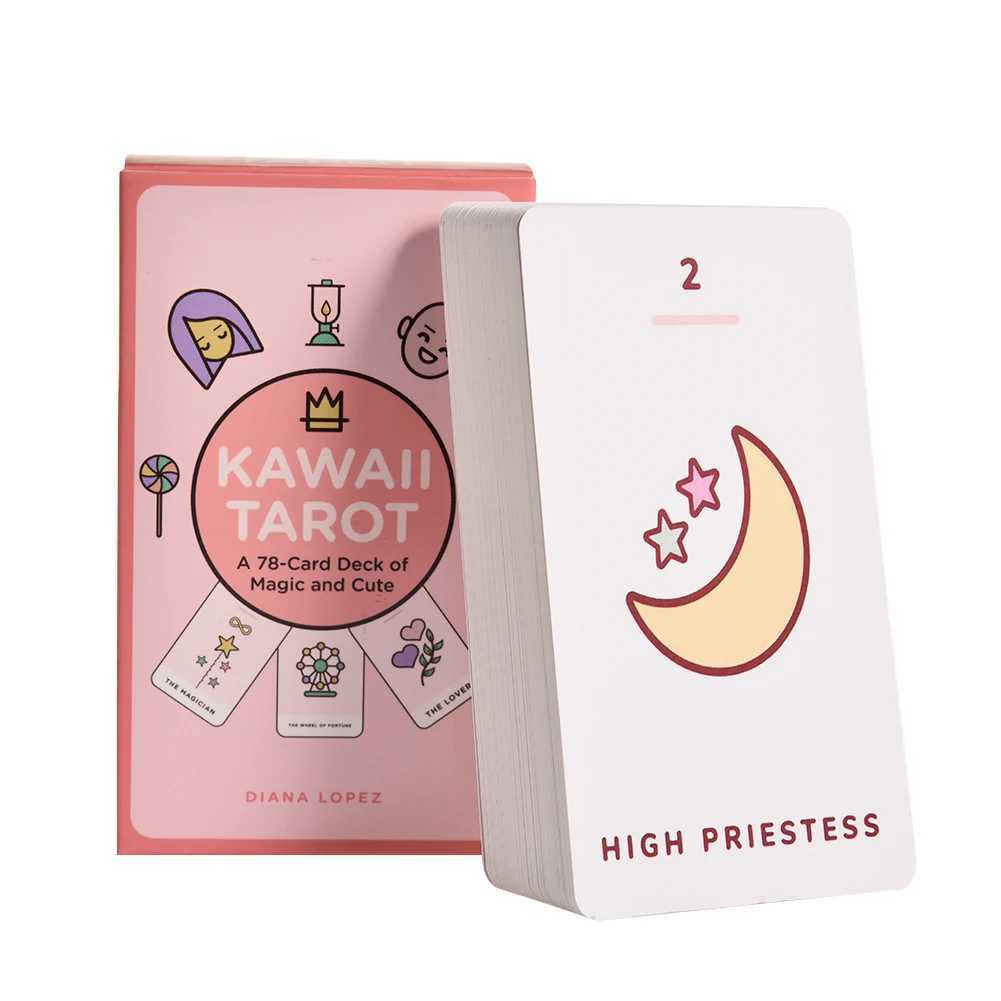 NEW Kawaii Tarot Cards Cute Tarot Deck Board Game Cards PDF Guidebook Family Party Table Card Games Children C251114