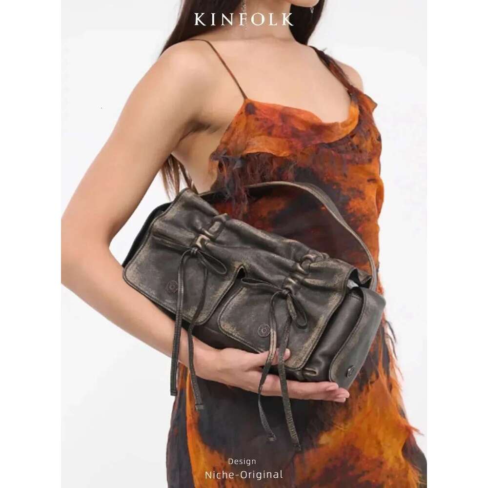 Niche Design Bolsos De Mujer New Fashion Multi-Pocket Pleated Shoulder Bag Retro Handbag Women's Trend Hot Sale Free Shipping