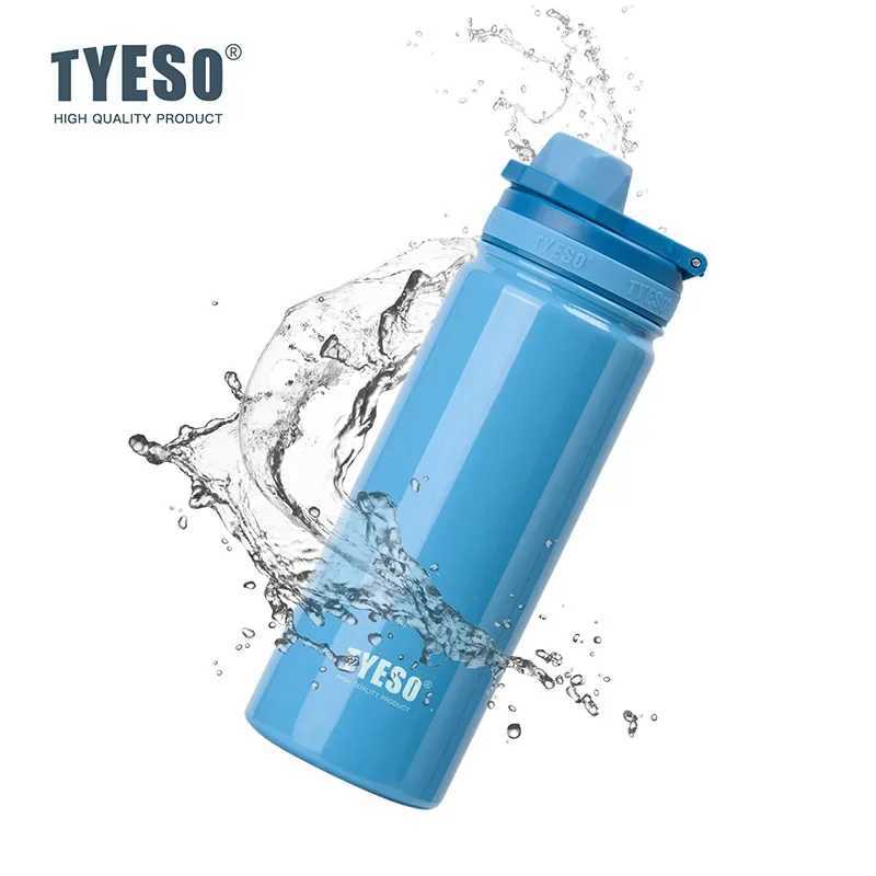 TYESO Stainless Steel Thermal Water Bottle Portable Tumbler Sport Vacuum Flask Keeps Cold and Heat Thermal Mug Car Insulated Cup C251114