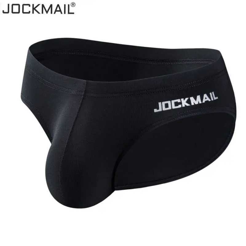 JOCKMAIL high-quality pure cotton fabric low waist sexy mens underwear seamless solid color sports shorts gym swim trunks W250414