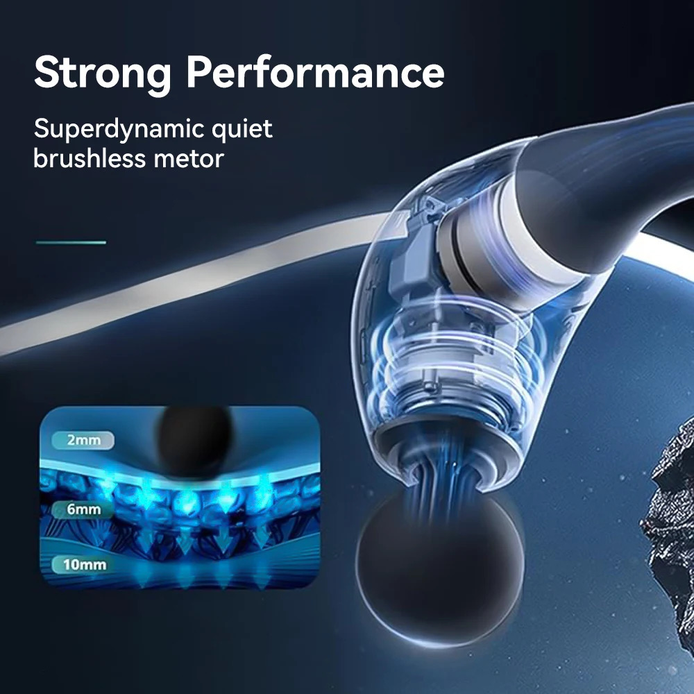 Massage Gun with Extended Handle Revolutionary U-Shaped Back MassagerDeep Relax Body Massager for NeckShoulder Abdomen Leg 250414