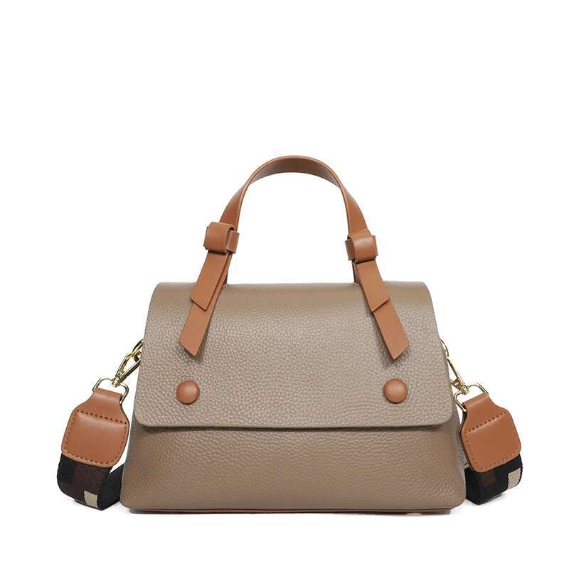 100% Genuine Women Cowhide Tote The New Quality Leather Female Designer Handbag High Capacity Flap Shoulder Crossbod Bag