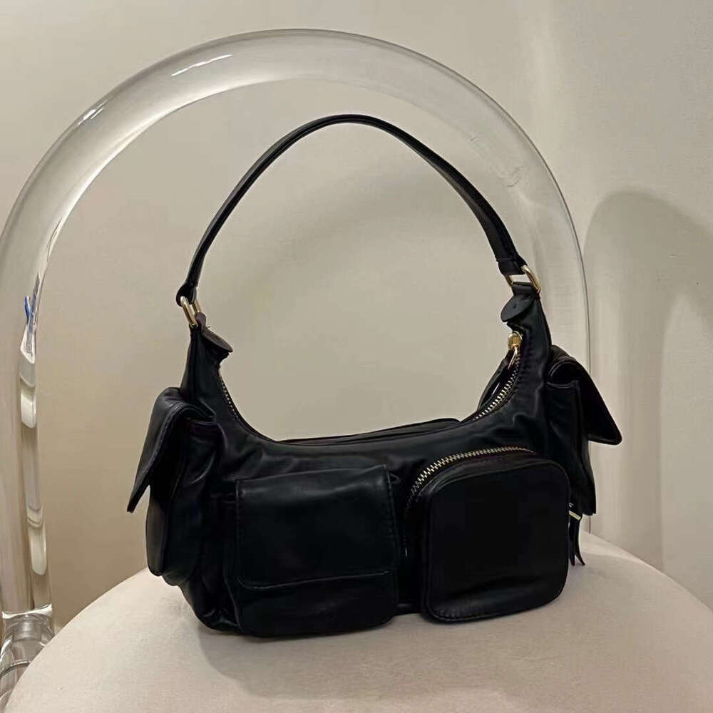 Women's Bags New Waste Earth Wind Locomotive Underarm Pocket High Quality Shoulder Fashion Trend Tote Bag