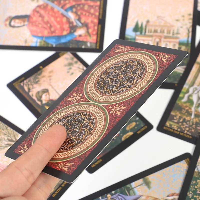 12x7cm Golden Botticelli Tarot Party Table Game 78pcs High Quality Fortune-telling Prophecy Oracle Cards With paper Guideboo C251114