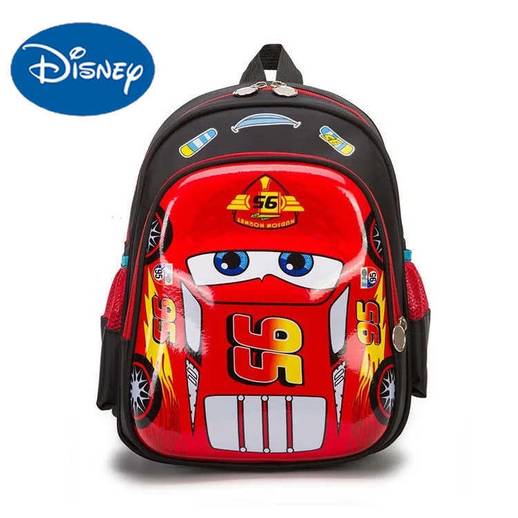 Disney New Disney Boys Car Cartoon Boys Bag Frozen School Childrens Backpack Boys Backpack 1-6 Years OldXJ250414