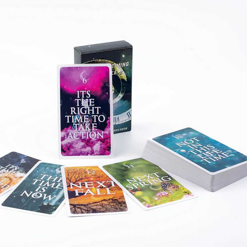 Mystical Timing Oracle 60Cards 1036Cm Time Frame Cards Twin Flame Tarot Deck Cosmic C251114