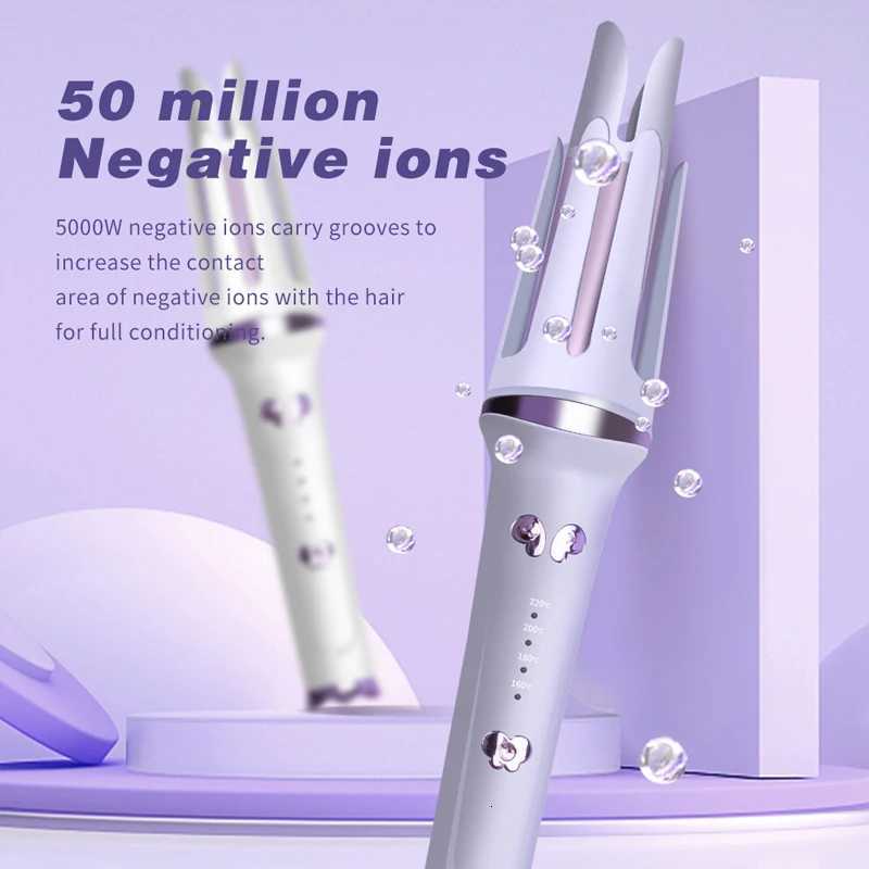 WAIKIL professional womens electric curler stick rolls automatic curler 32MM large wave electric negative ion hair care curlerT251114