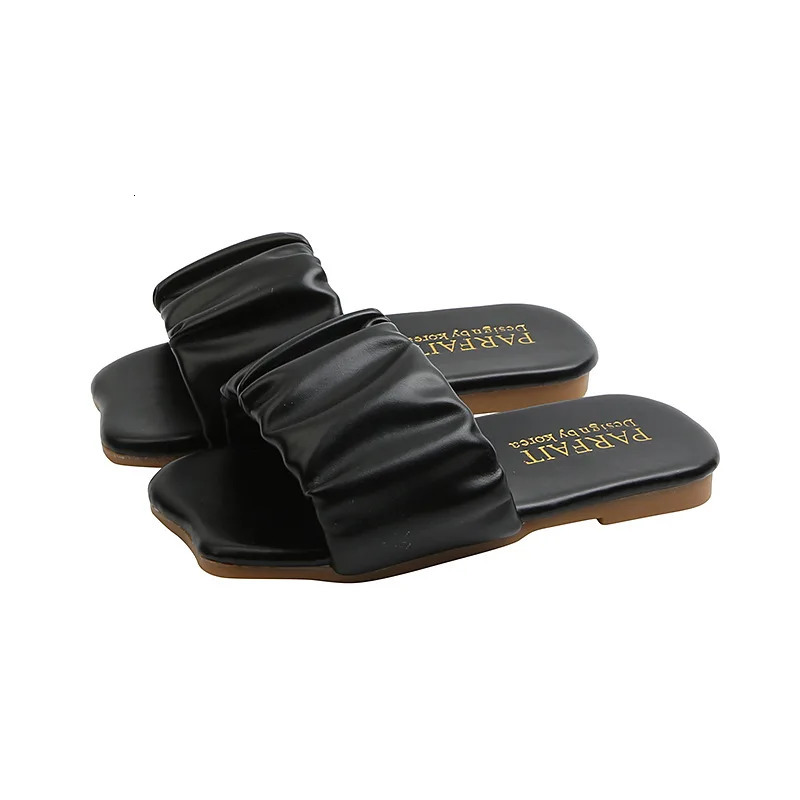 Girls Slippers Kids Summer Swimming Bath Slippers Anti-skid Pleated Ruffles Classic Fashion Children Beach Slides House Outdoor 250411