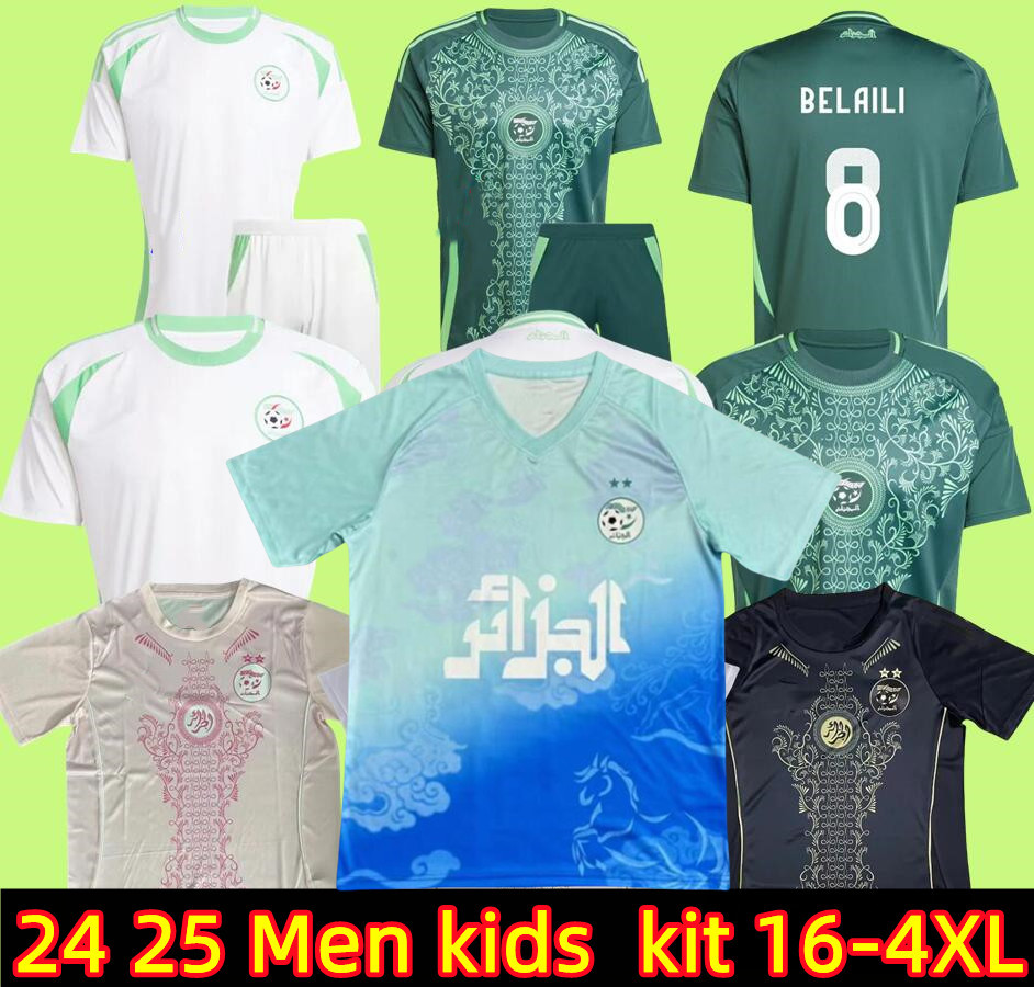 Algerie Soccer Jerseys MAHREZ 2024 2025 Home Away BOUNEDJAH FEGHOULI BENNACER ATAL 24 25 Maillot de foot Algeria player version Algeria football shirt