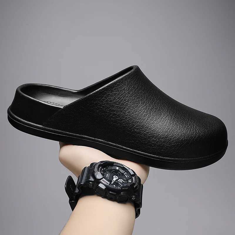 Summer couple sandals light EVA indoor mens casual home mule outdoor beach smooth womens semi-trailer chef shoes W250414