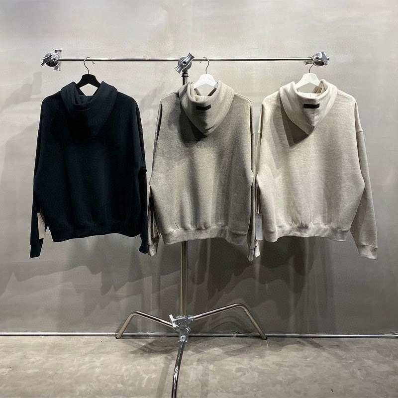 Men's Hoodies Luxury Oversized Two Rows Flocked Letter Logo For Men Brand Design Women's High Street Loose Hoodie Set