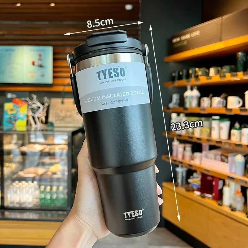 Tyesos New Coffee Cup With Double-Layer Insulation And Cold Insulation Portable Ice Cream Cup Large Capacity Stainless Steel C251114